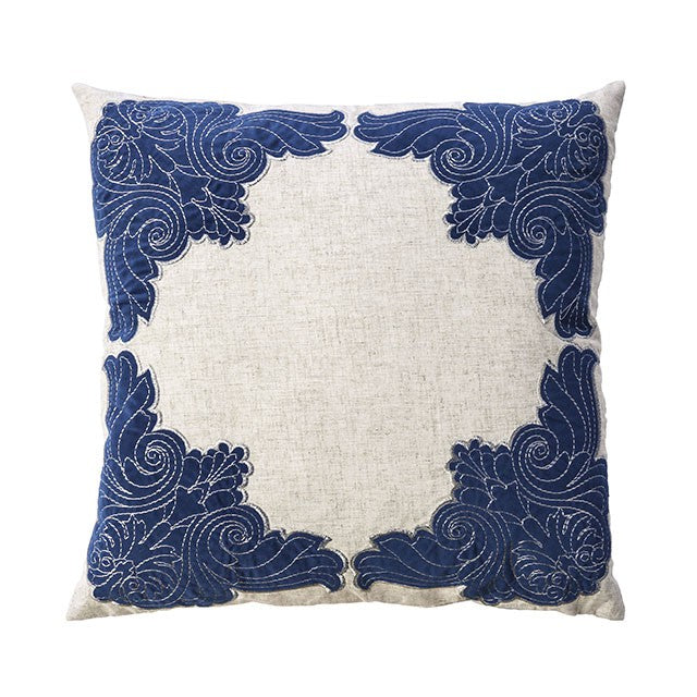 Beth Natural/Indigo 20" X 20" Pillow, Natural & Indigo (2/CTN) image