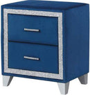 Galaxy Home Sapphire 2 Drawer Nightstand in Navy GHF-808857953377 image