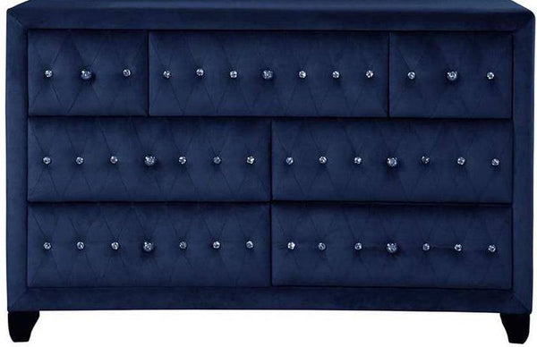 Galaxy Home Sophia 7 Drawer Dresser in Blue GHF-733569365272 image