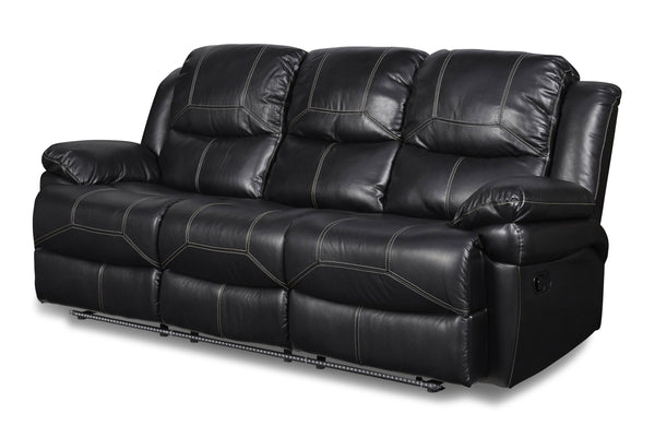 FLYNN SOFA W/BASE LIGHTING-BLACK image