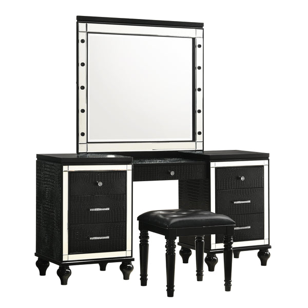 VALENTINO VANITY TABLE MIRROR (BULBS NOT INCLUDED)-BLACK image