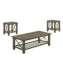 VESTA COFFEE TABLE & 2 END TABLE SET-GRAY image